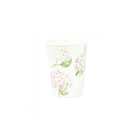 Bicchiere Carta 250cc 8pz  Giardino Delle Ortensie