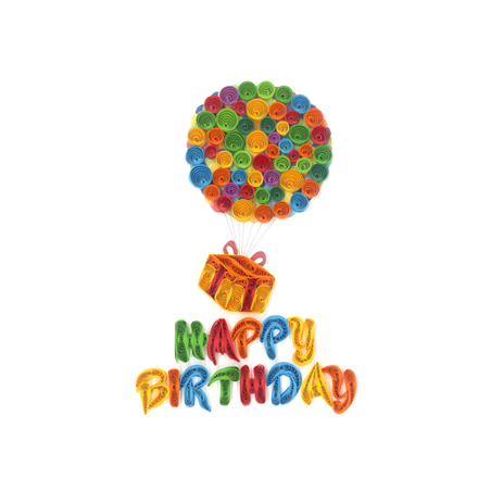 Biglietto Auguri Quilling  Fatto A Mano Hb Flying Gift