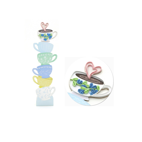 Segnalibro Kirigami  Coffee Cups