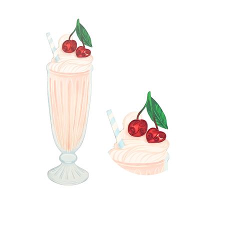 Segnalibro Kirigami  Milkshake