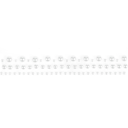Tape Beads 1.9x50cm Offwhite