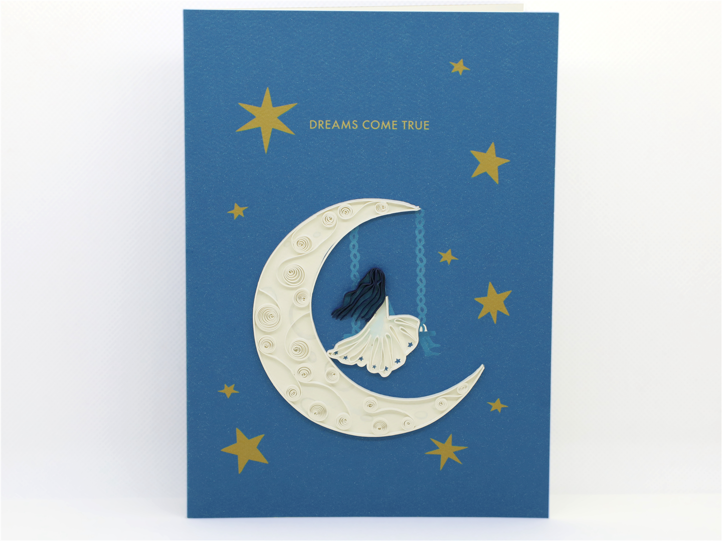 Biglietto Auguri Quilling Fatto A Mano Dreaming Girl