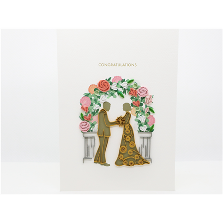 Biglietto Auguri Quilling  Fatto A Mano Wedding Arch
