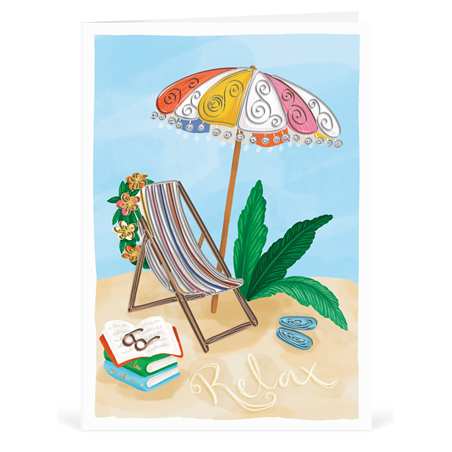 Biglietto Auguri Quilling  Fatto A Mano Relax