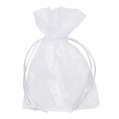 Bustina Organza Cm12h17cm  Conf. 10 Pz Bianco