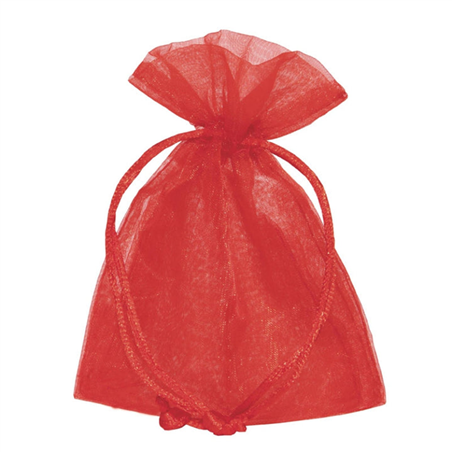Bustina Organza Cm12h17cm  Conf. 10 Pz Rosso