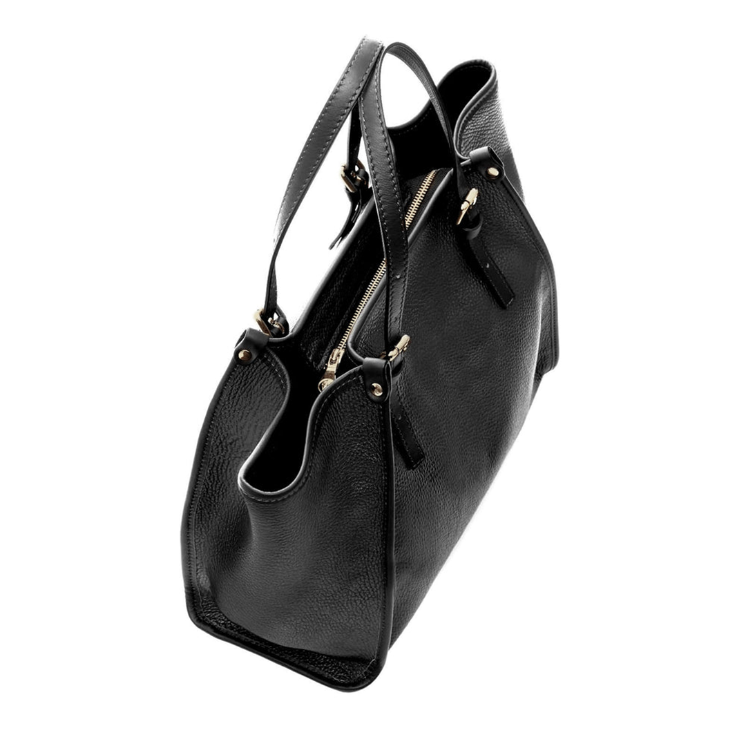 Shopping Anita In Pelle Nero — immagine 2