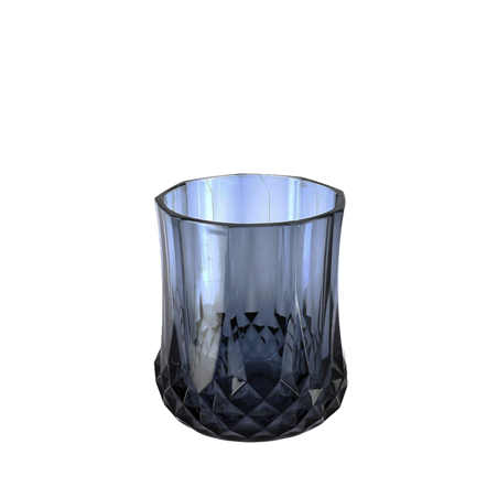 Bicchiere Plastica Riutilizzabile 260ml Blu Marine E Oro