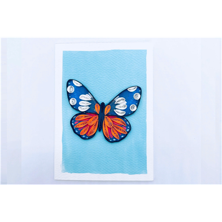 Biglietto Mini Auguri Kirigami Fatto A Mano Butterfly