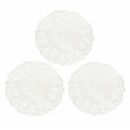 Centrino Di Pizzo Bianco D11,5cm 10pz