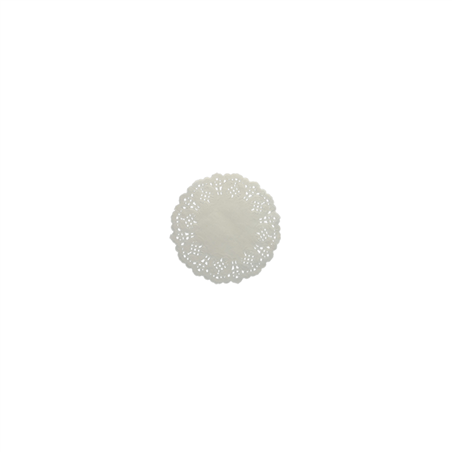 Centrino Di Pizzo D21,5cm Bianco 6pz