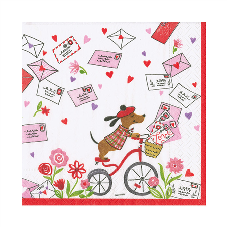 Tovagliolo Carta 25x25cm   Love Notes
