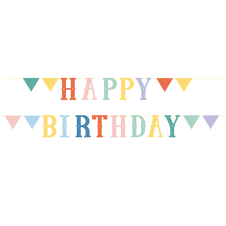 Banner Set Happy Birtday Circus