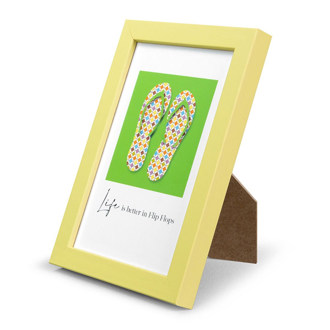 Cornice Legno A Giorno/appoggio 10x15 Lunaro Yellow — immagine 2