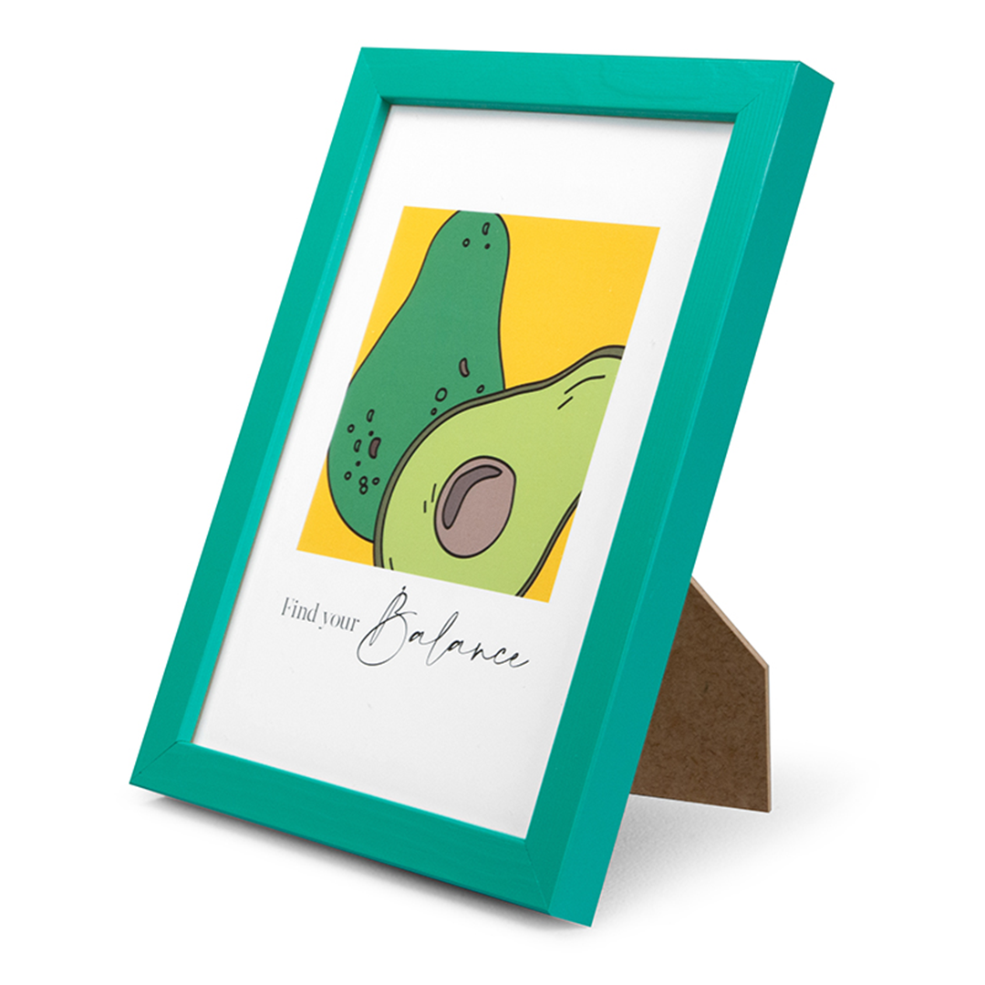 Cornice Legno A Giorno/appoggio 13x18cm Lunaro Green — immagine 2