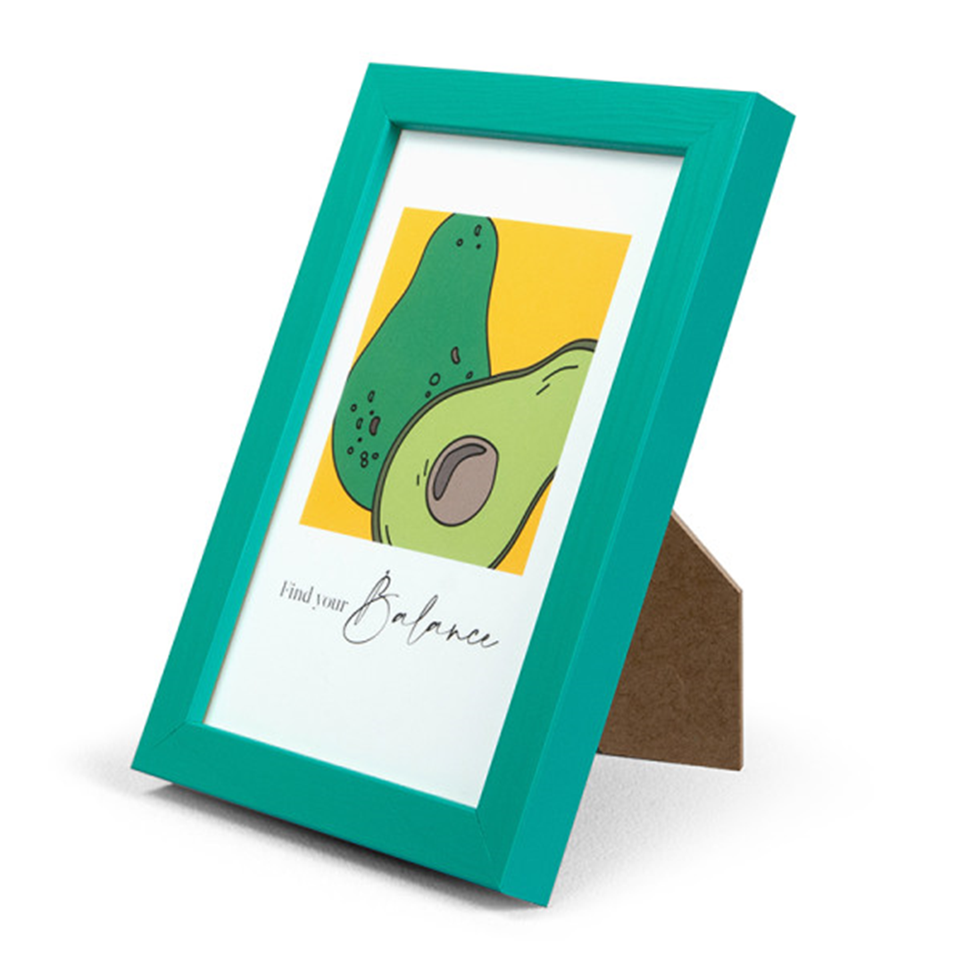 Cornice Legno A Giorno/appoggio 15x20cm Lunaro Green — immagine 2