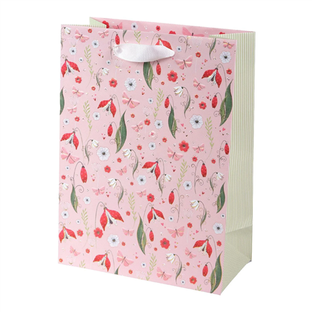 Busta Regalo Shopper 22x30x11cm Secret Garden Pink