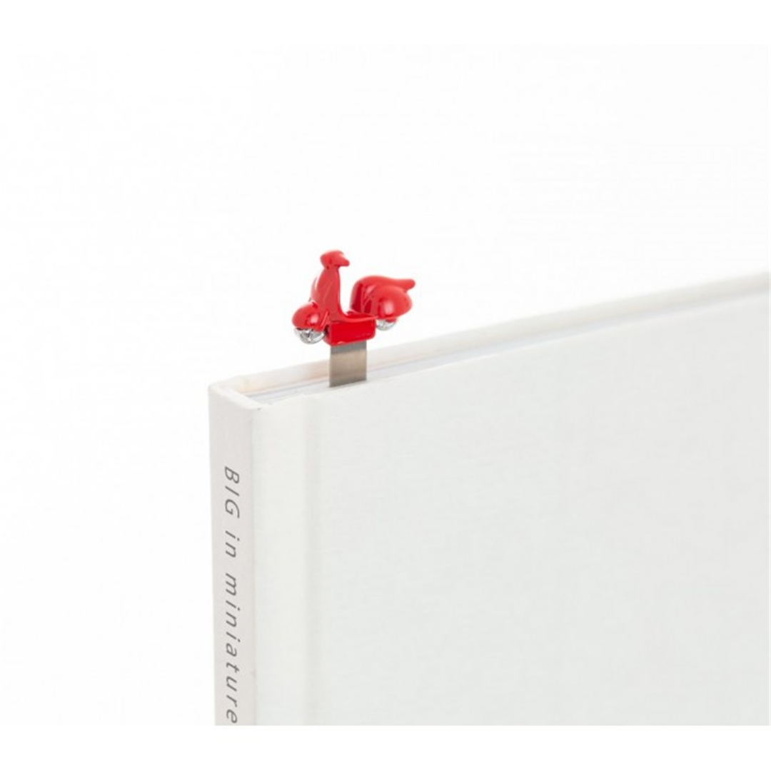 Segnalibro Zinco 13cm Metamorphose Scooter Rosso — immagine 2
