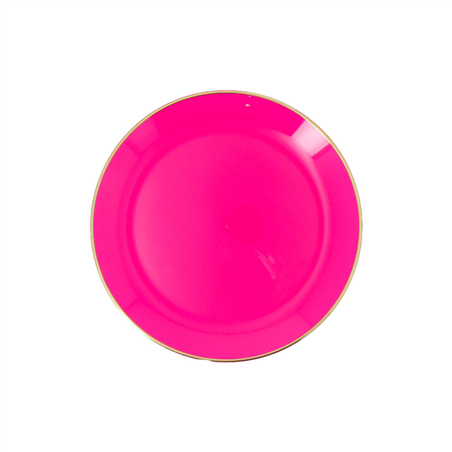 Piatto D26,5cm Plastica Riutilizzabile 6pz Lampone