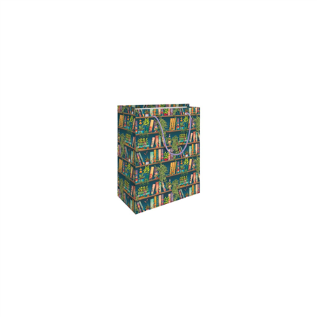 Shopper 23x30+12 Flowery Bookshop