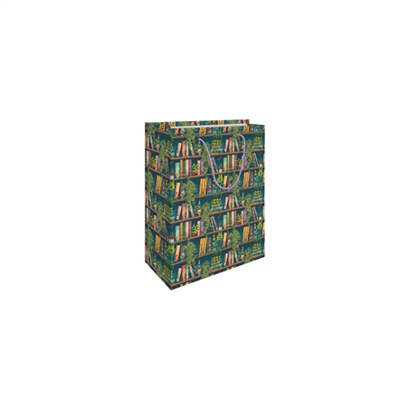 Shopper 30x36+12 Flowery Bookshop