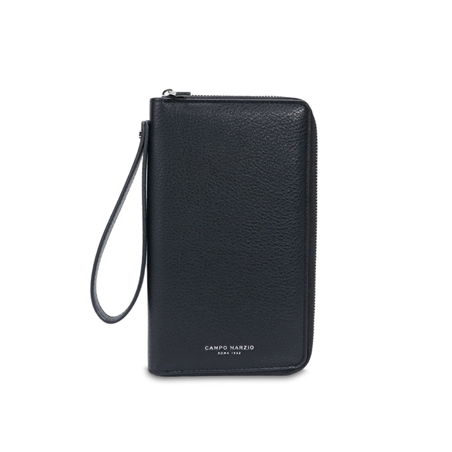 Tallinn Travel Wallet Black - Lapis Blue