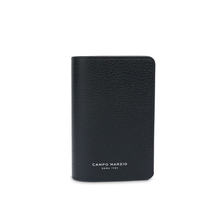 Valencia Passport Holder Black - Lapis Blue