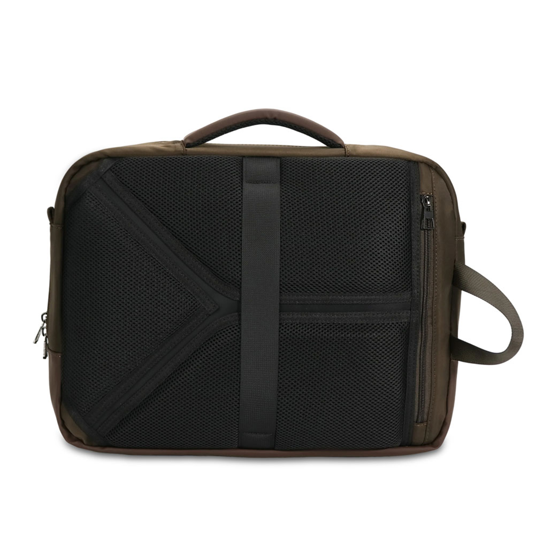 Renzo Convertible Briefcase 15.6 Brown — immagine 3