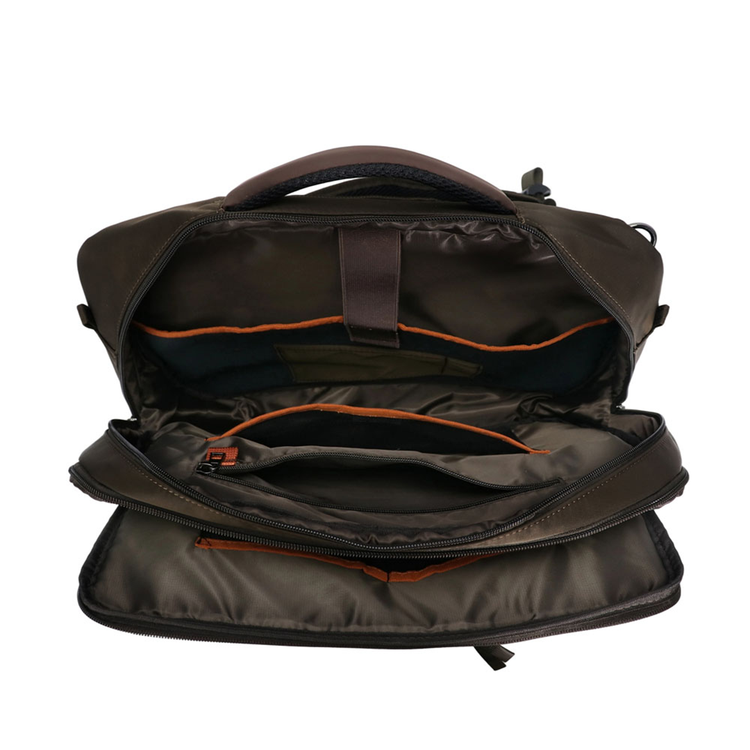 Renzo Convertible Briefcase 15.6 Brown — immagine 5