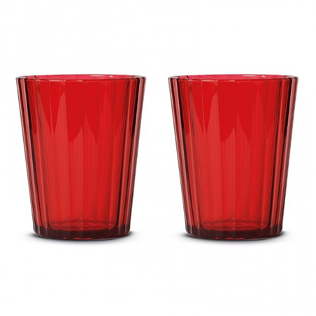 Set 2 Bicchieri In Acrilico 370ml Rosso