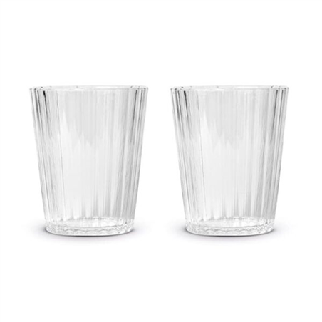 Set 2 Bicchieri In Acrilico 370ml Trasparente