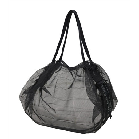 Borsa Ripiegabile Mesh  M 35x30 15l Black