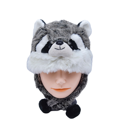 Cappello Peluche Copri Casco Bimbo Procione