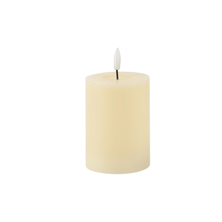 Candela Led Cilindrica D7x10cm Avorio