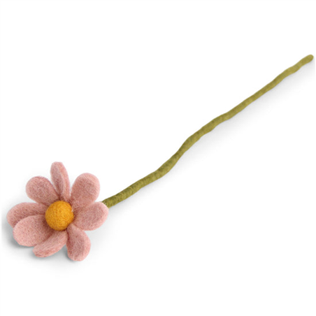 Ramo Feltro  Fiore Anemone H30cm Dusty Rose