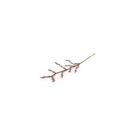 Ramo Feltro Con Bacche Rosa H60cm