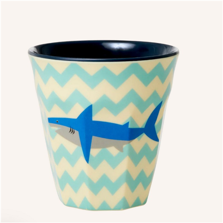 Tazza Melamina 9cm Onde  Squalo