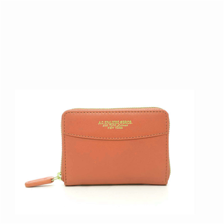 Portafoglio Zip Donna S Arancio