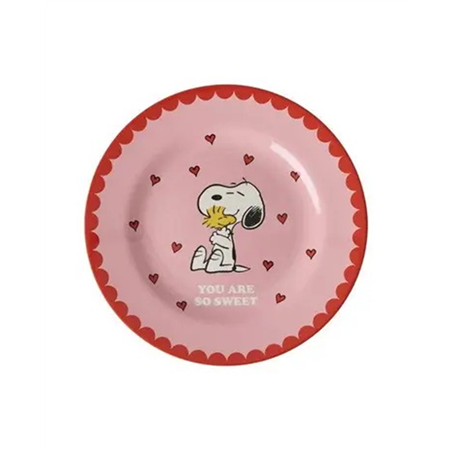 Piatto Melamina Snoopy Rosa