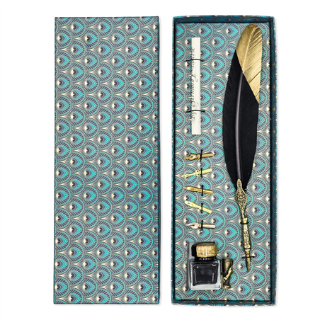 Set Scrittura Art Déco Peacock