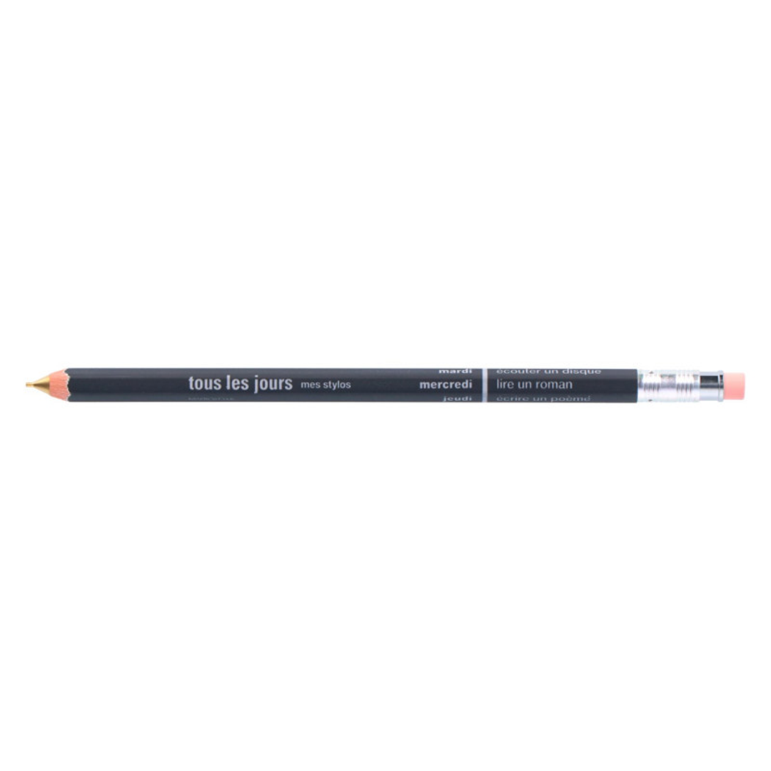 Mechanical Pencil With Eraser Days Black — immagine 2