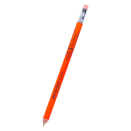 Mechanical Pencil With Eraser Days Orange
