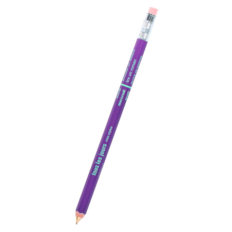 Mechanical Pencil With Eraser Days Purple