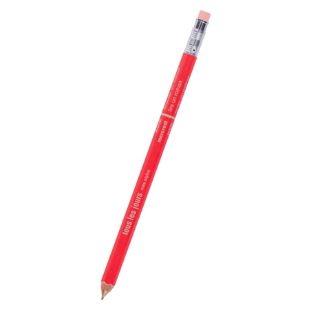 Mechanical Pencil With Eraser Days Red
