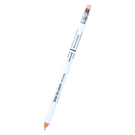 Mechanical Pencil With Eraser Days White