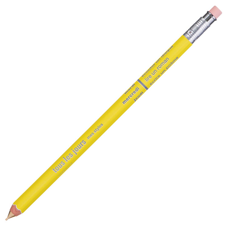 Mechanical Pencil With Eraser Days Yellow