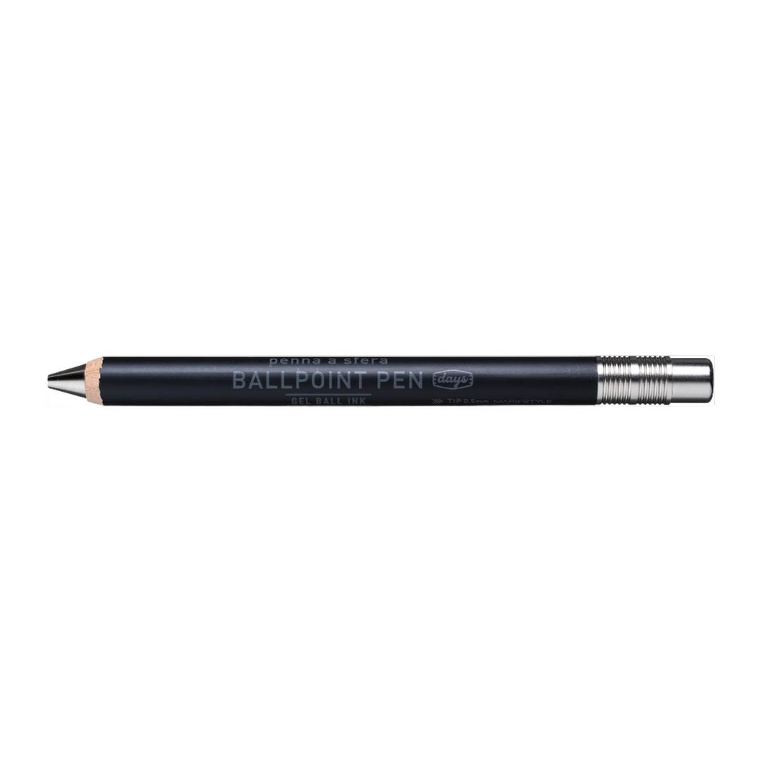 Gel Wood Ball Pen Days Black — immagine 2