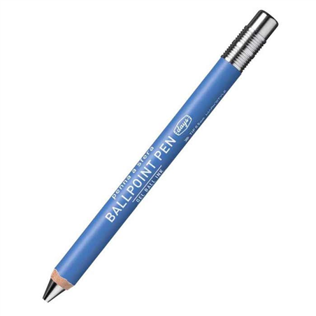 Gel Wood Ball Pen Days Blue