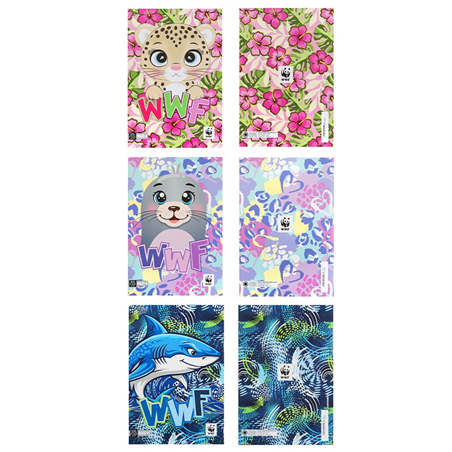 Quaderno Maxi + 30% 10mm Wwf Illustrato