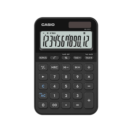 Calcolatrice Da Tavolo Ms-20yc 12 Cifre Nero